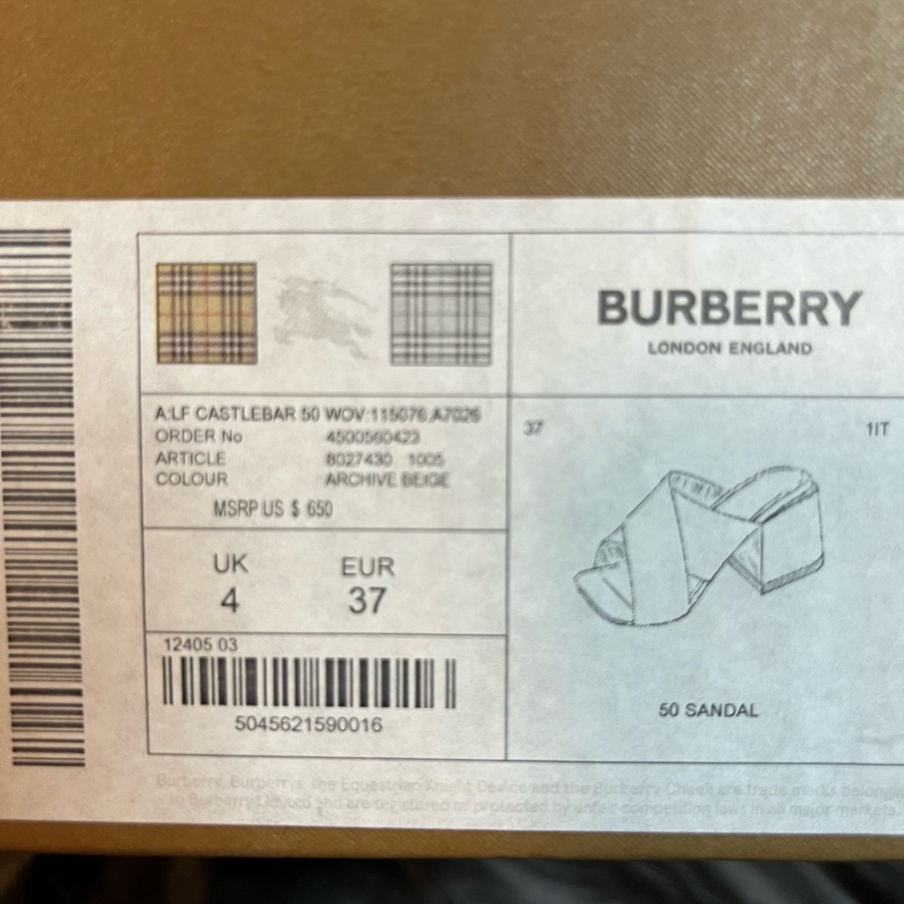 Burberry Castlebar women woven sandal - Picture 5 of 6